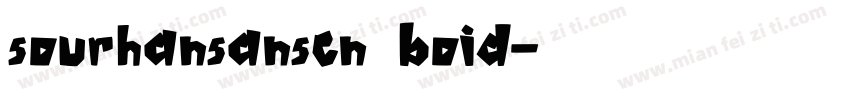 sourhansanscn boid字体转换